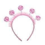 Pink Lollipop Headband For Themed Party