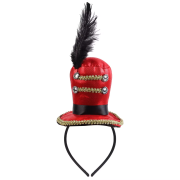 Red Mini Top Hat Headband