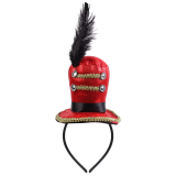Red Mini Top Hat Headband