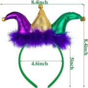 Purple Green Gold Headwear
