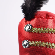 Red Mini Top Hat Headband Party Headwear