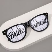Black Bride Maid Letter Sunglasses