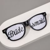 Black Bride Maid Letter Sunglasses