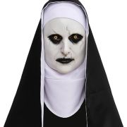 Halloween Nun Full Head Latex Mask For Scary Party Cosplay