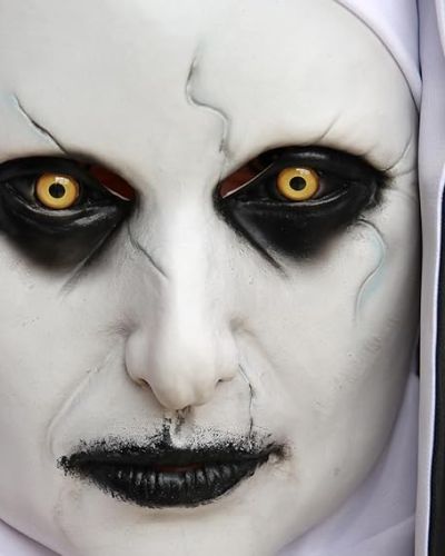 Halloween Nun Full Head Latex Mask For Scary Party Cosplay