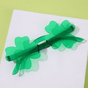 Green Rimless Shamrock Glasses
