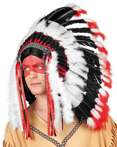 Apache Headdress For American Indian Costume