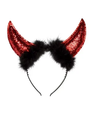 Glitter Devil’s Horns Hair Band For Cosplay