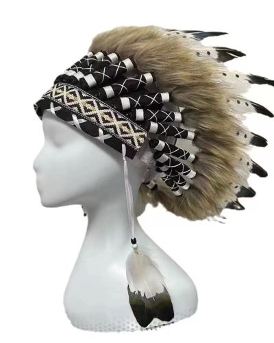 Apache Headdress For American Indian Costume